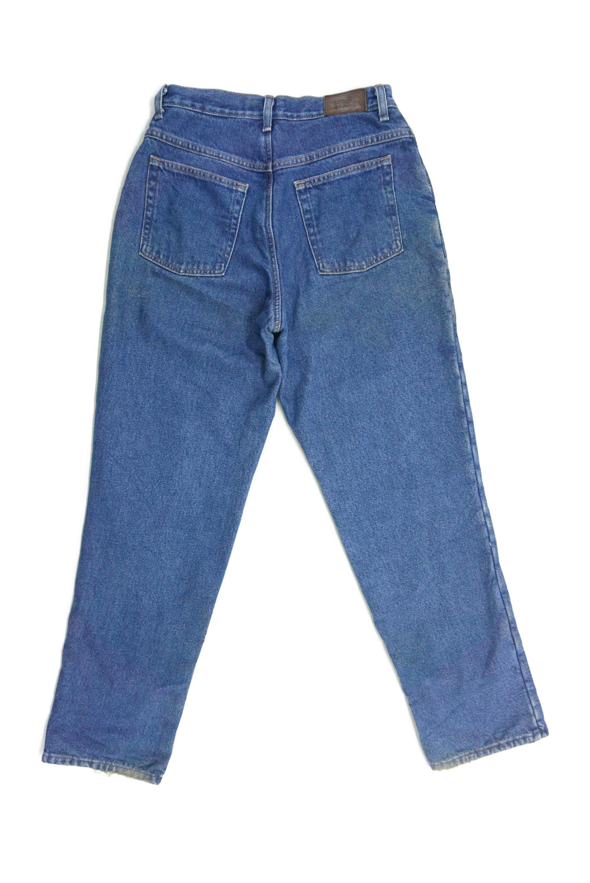 Vintage LL Bean Jeans Size W28xl30 90s Fleece Lining Insulated 
