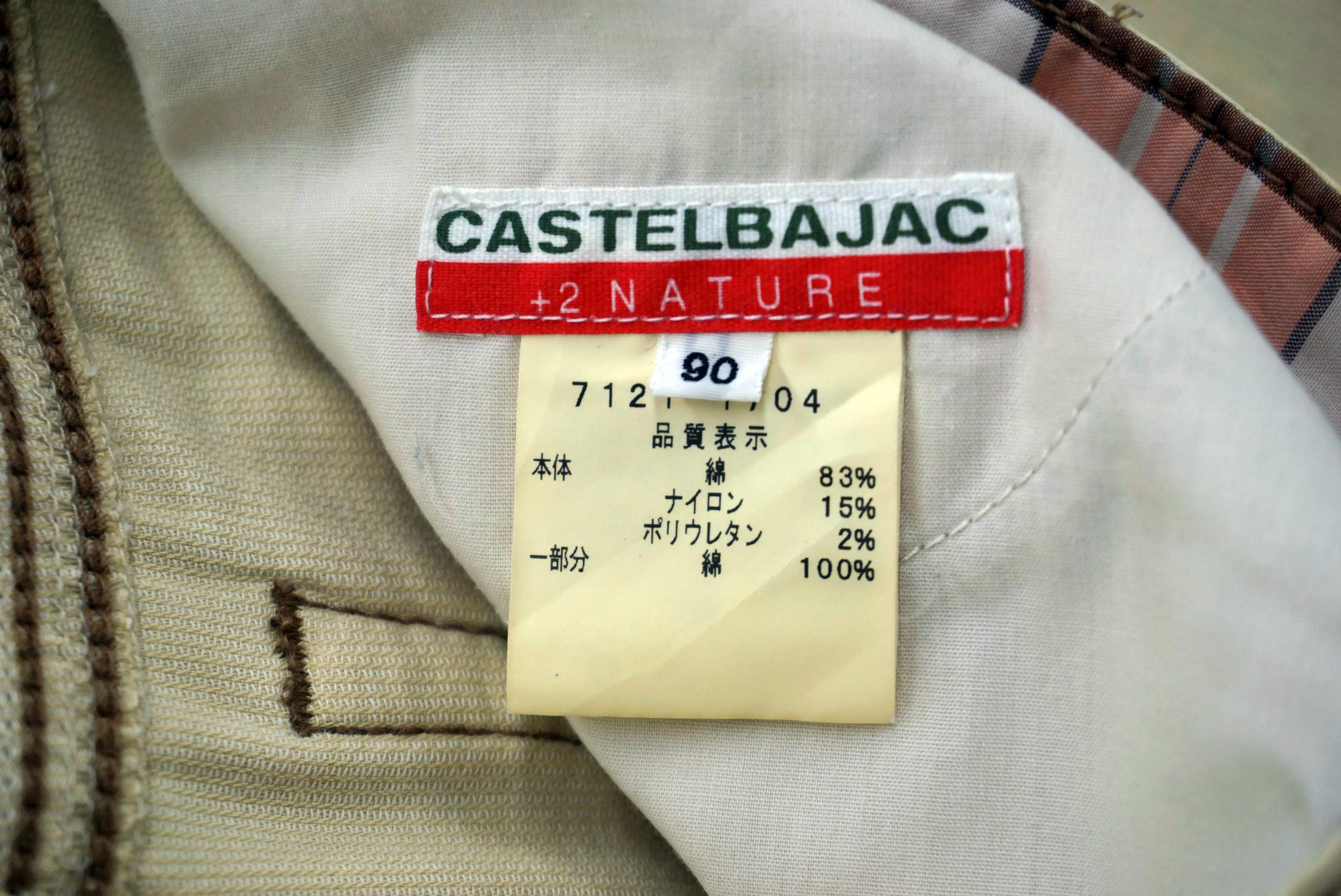 CASTELBAJAC ＋ Castelbajac Golf Pants Size 90 Fit W34 L29.5 +2 Nature