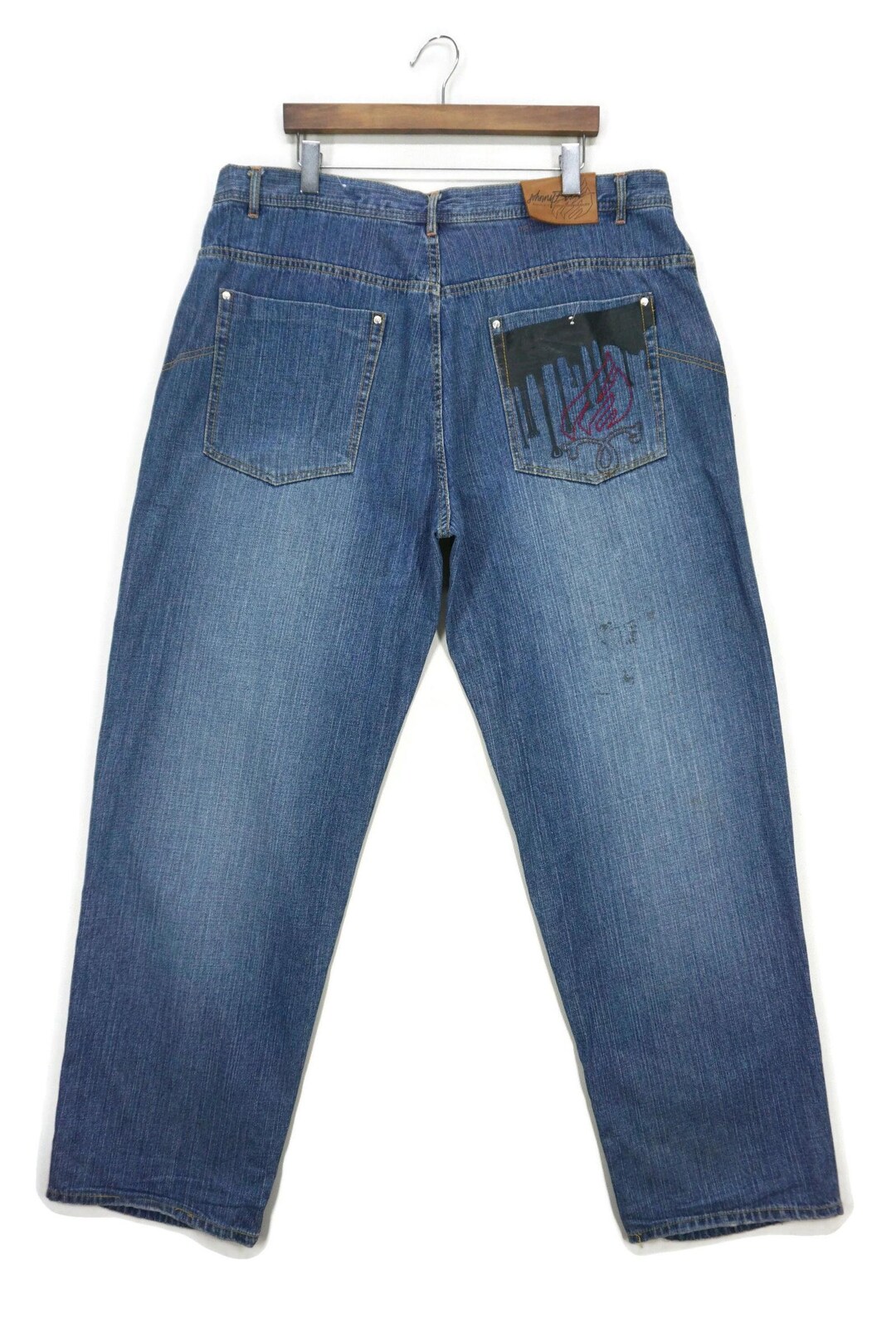 Johnny Blaze Jeans Size W42 L35 Baggy Hip Hop Skate Relaxed Loose