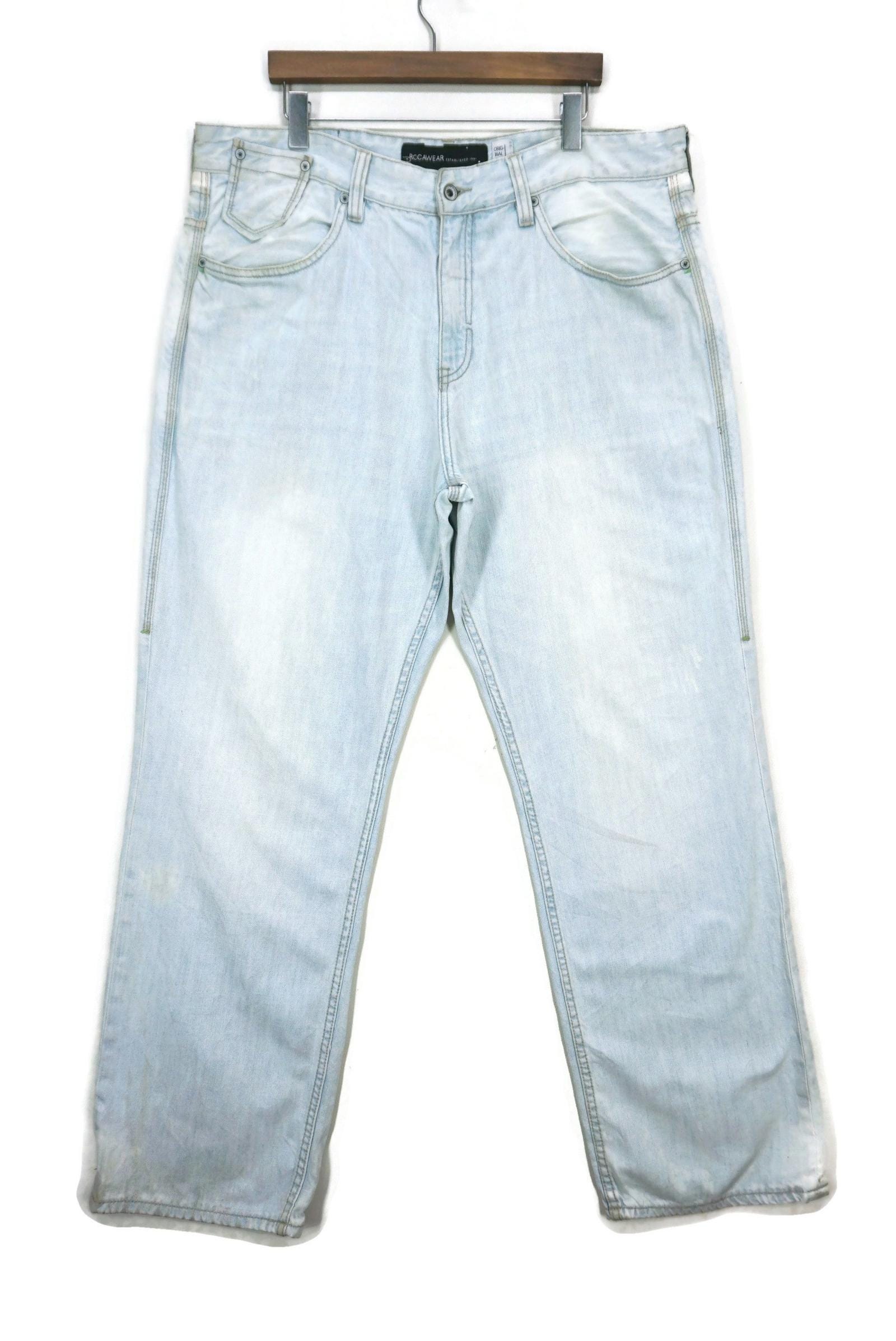 Rocawear バギージーンズ：ヒップホップ スケートデニム（W42 L34