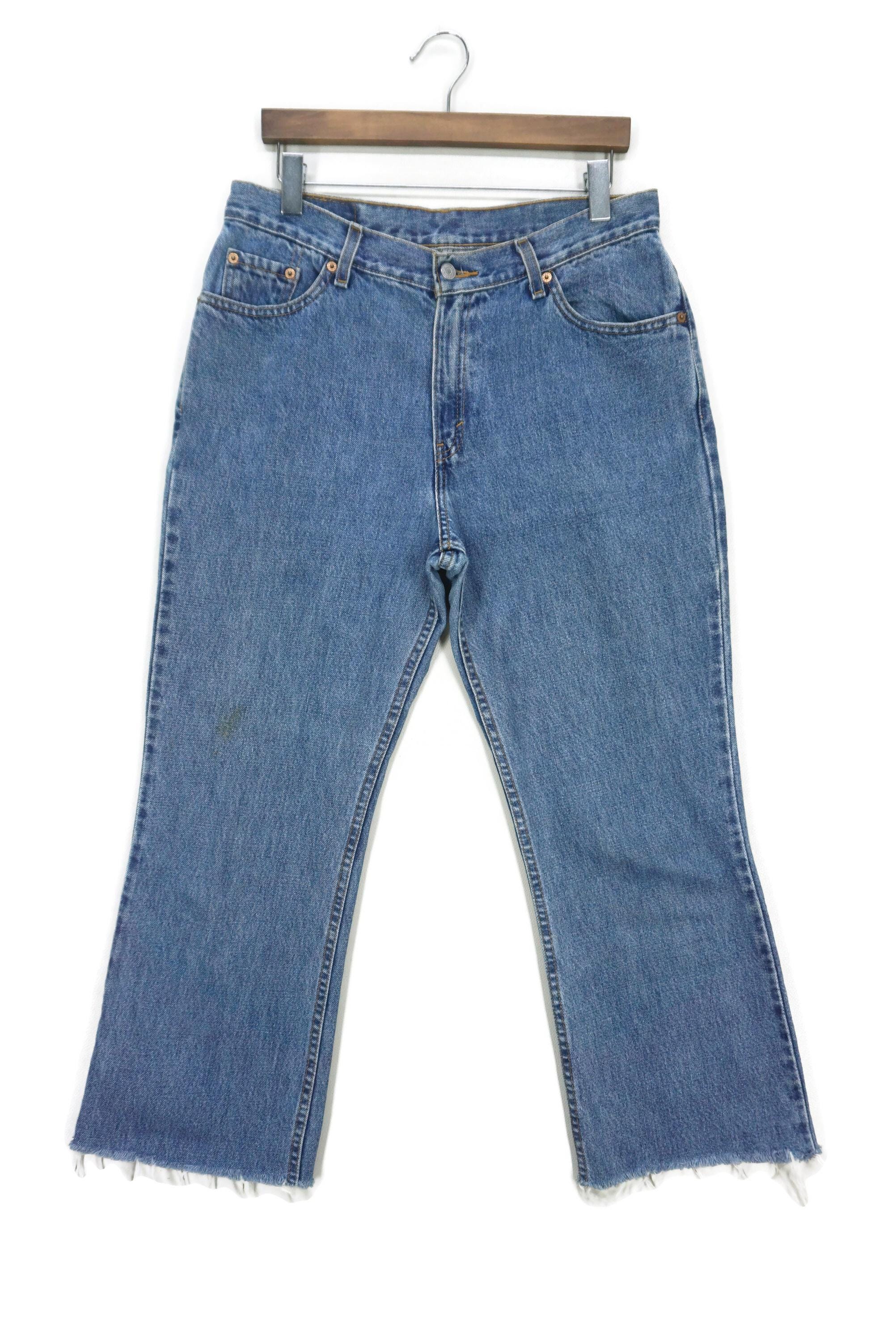Vintage Levi's 517 Jeans Y2K 11517-4892 Cropped Bootcut Denim Fits