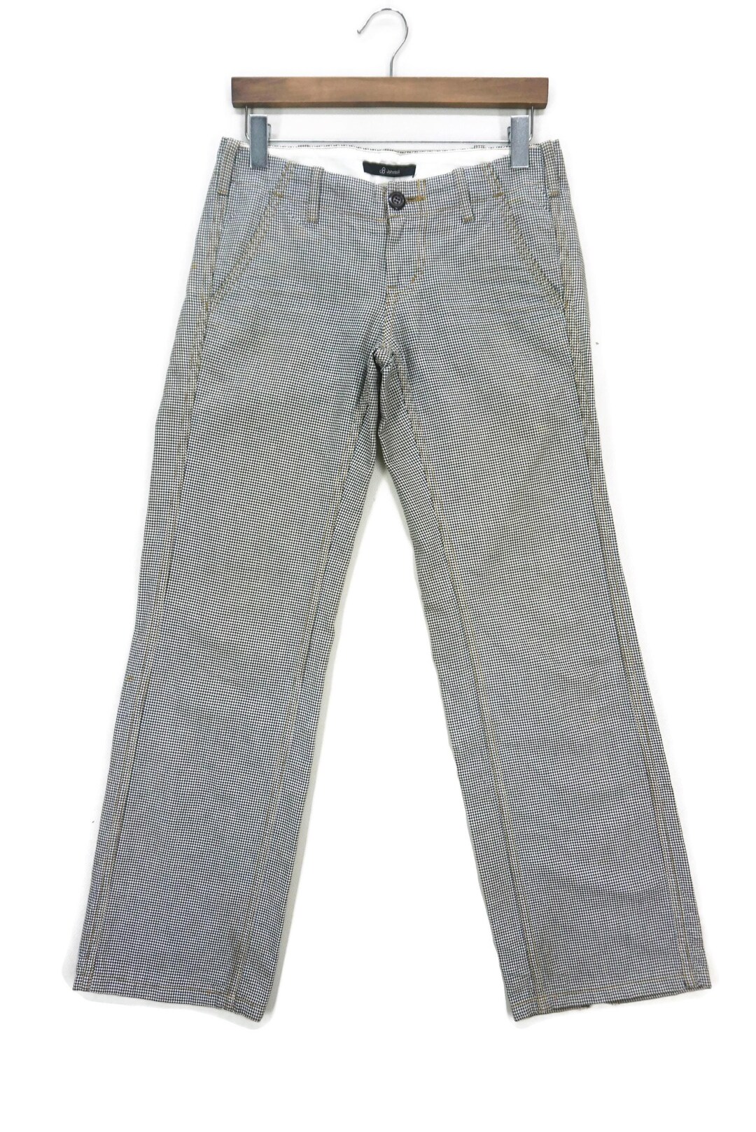 John Bull Pants Fits W30xl31.5 Made in Japan Low Rise Houndstooth