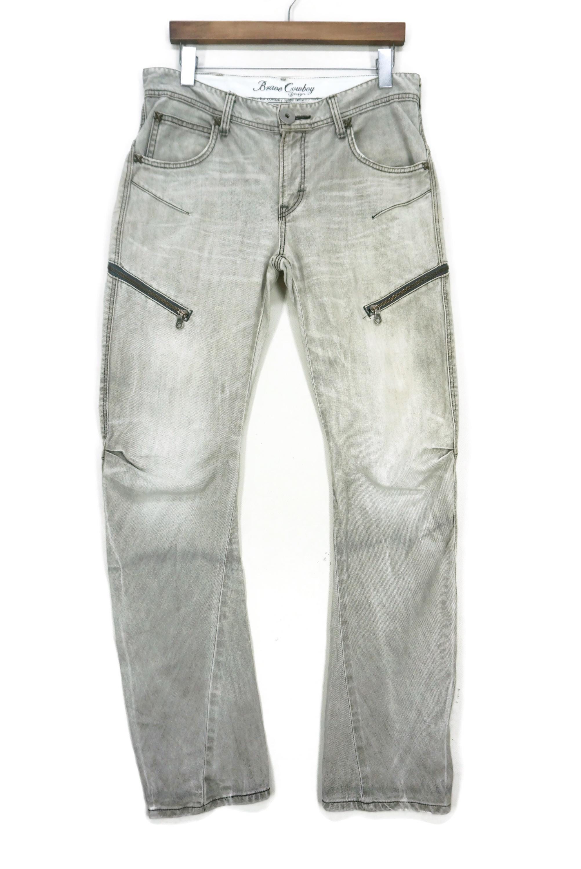 Lee Jeans Bondage Cowboys Workwear Multi Zipper Pocket Buckle Back