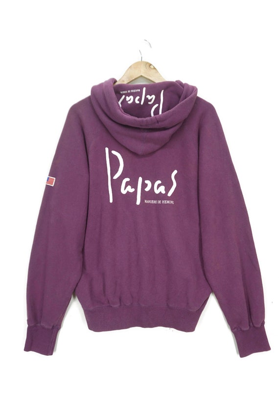 Papas MANIERE DE HEMING 両面 プリント ロゴ スウェット Papas maniere de heming - Gem