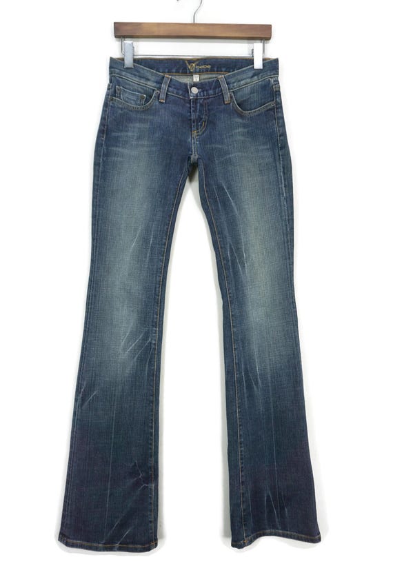 Vintage Bebe Low Rise Bootcut Jeans - Embroidered Flare