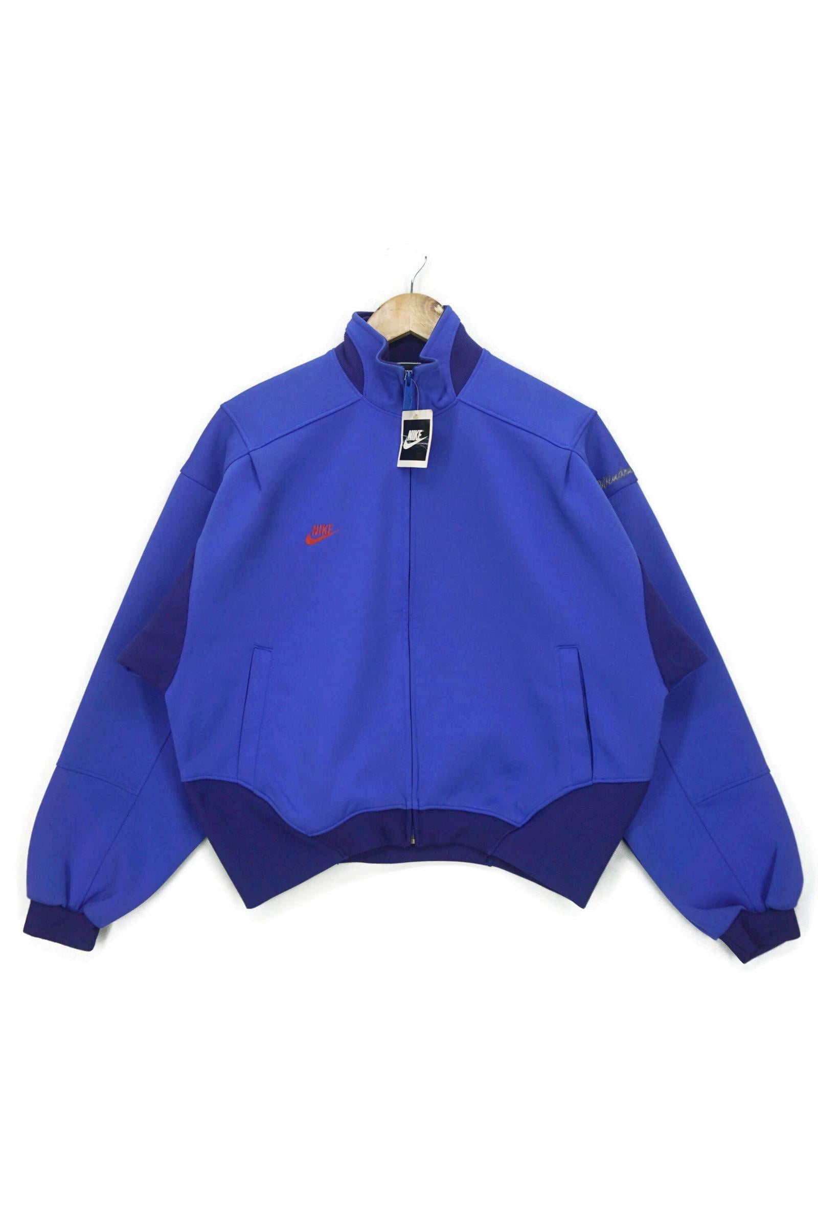 Vintage 80s Nike Made In Japan Zip Up Track Jacket Black L