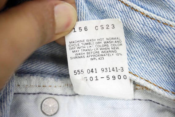 Vintage Levi's 501XX 501-5900 Jeans Made in USA Light Wash