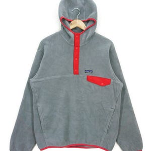 Patagonia Synchilla Fleece Hoodie Size M Quarter Snap Button Pullover