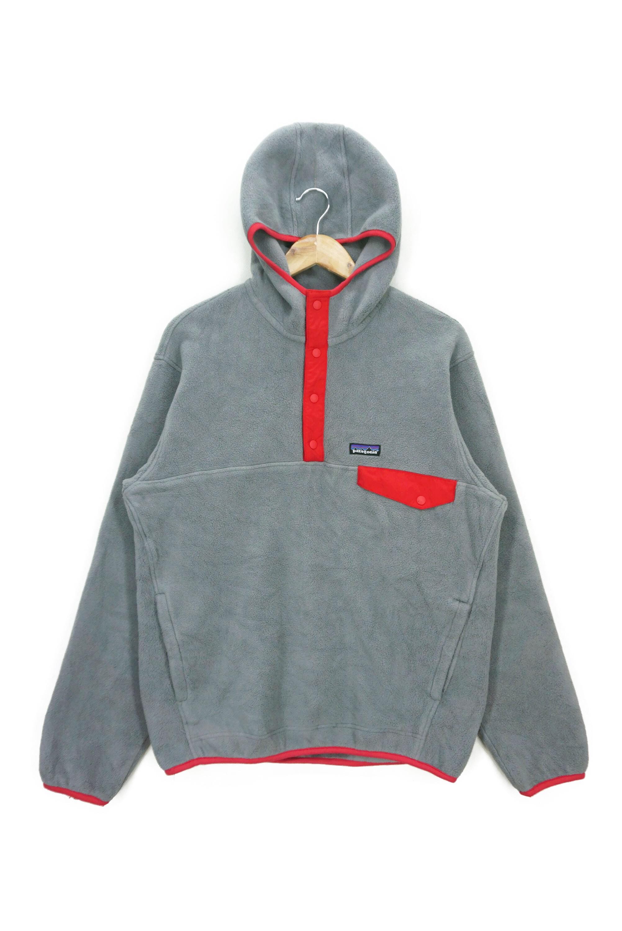 Patagonia Synchilla Fleece Hoodie Size M Quarter Snap Button
