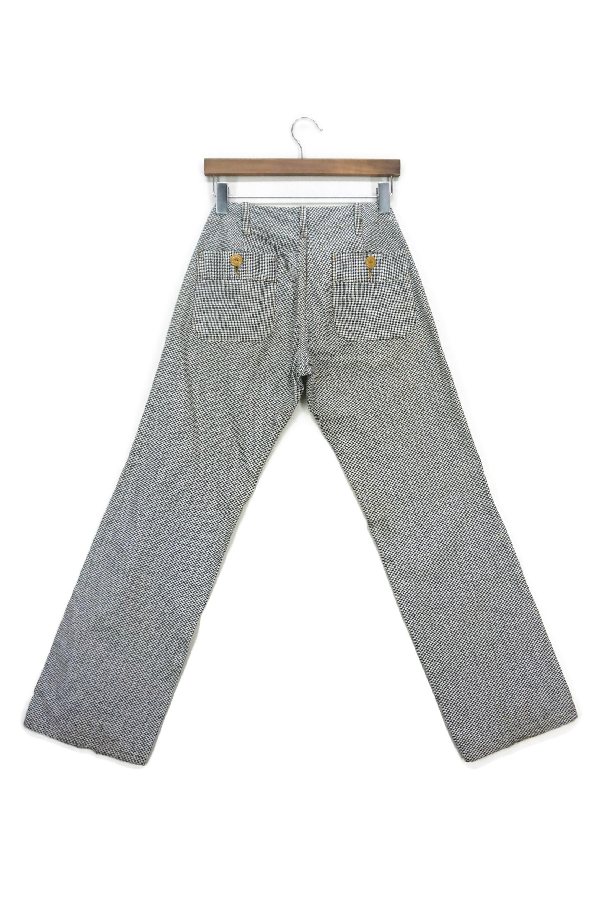 John Bull Pants Fits W30xl31.5 Made in Japan Low Rise Houndstooth