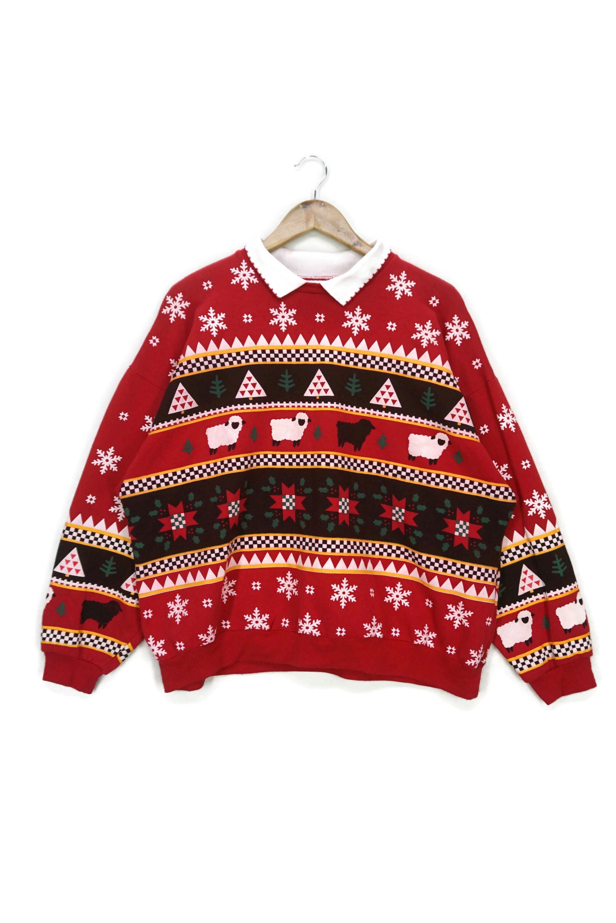 トップス vintage spumoni Vintage Spumoni by Franko Cat Sweater Size Large Made in USA