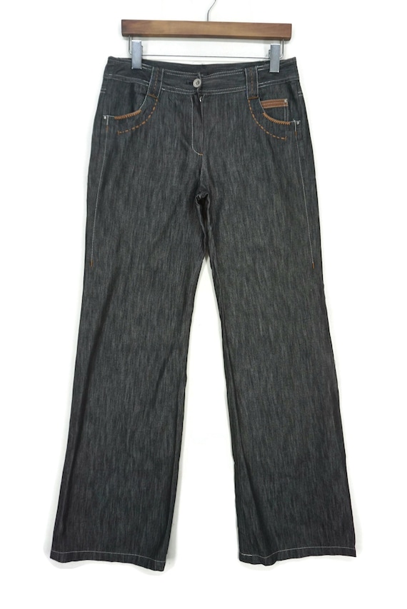 Bootcut Silk Blend Pants Size 40 30x32.5 Iyisuto Zeon Shoji Japan  