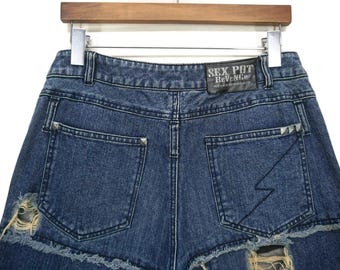 Sex Pot Revenge Jeans Japanese Bondage Boro Sashiko Distressed