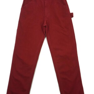 Pantalones Edwin talla W28xL33 ropa de trabajo japonesa de talle alto, chinos de carpintero, color caqui imagen 2