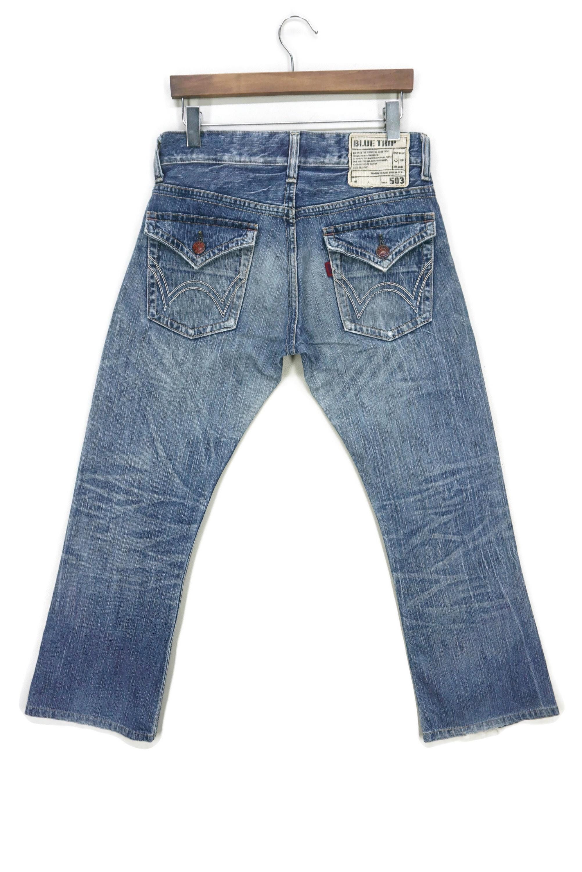 Edwin Blue Trip 503 Jeans: Japanese Denim, Bootcut Flare