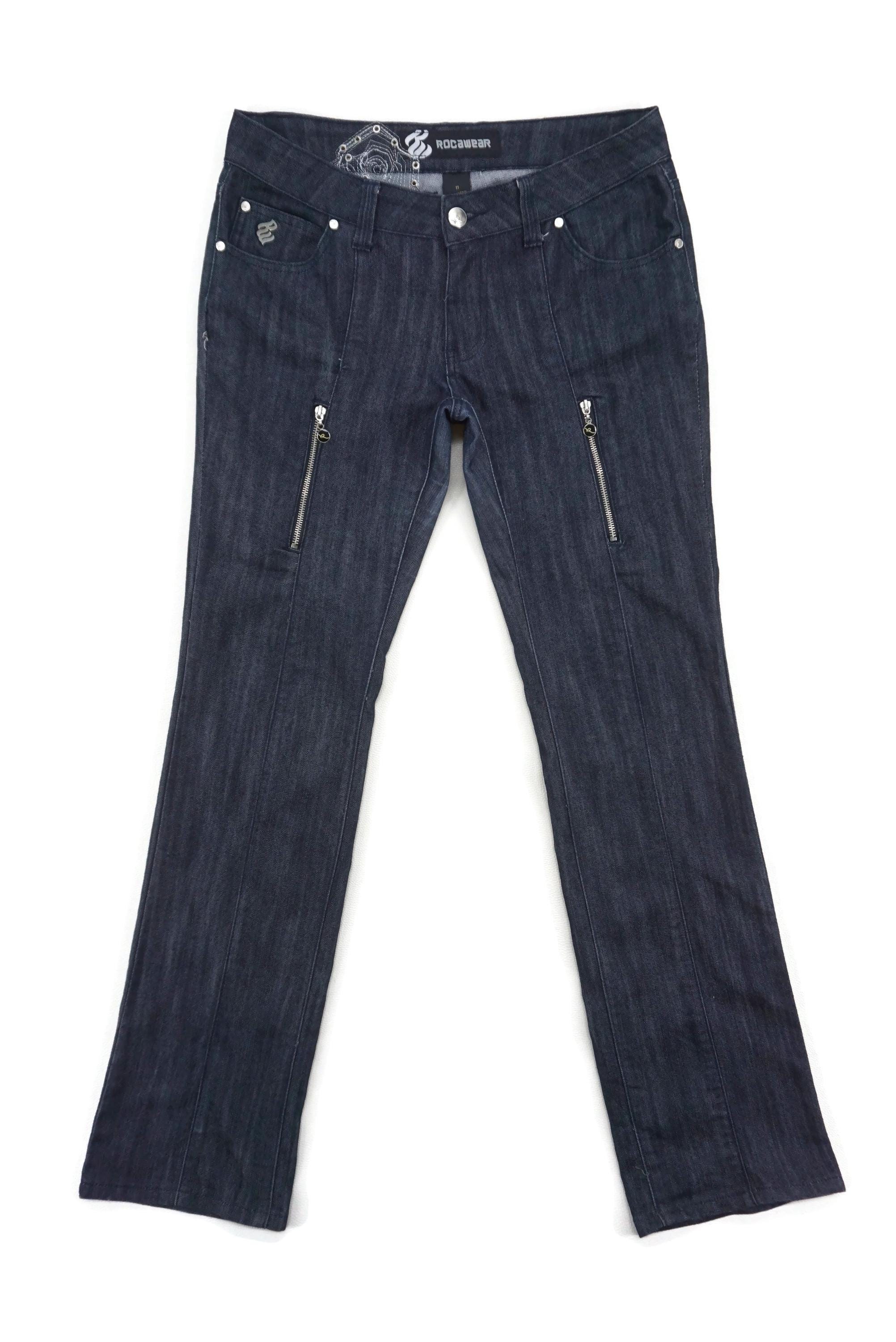 【V0】Rocawear Y2K　当時物 JAY-Z HIPHOP Rocawear Jeans Y2K Jay-z Hip Hop Skates Multi Zipper Low Rise