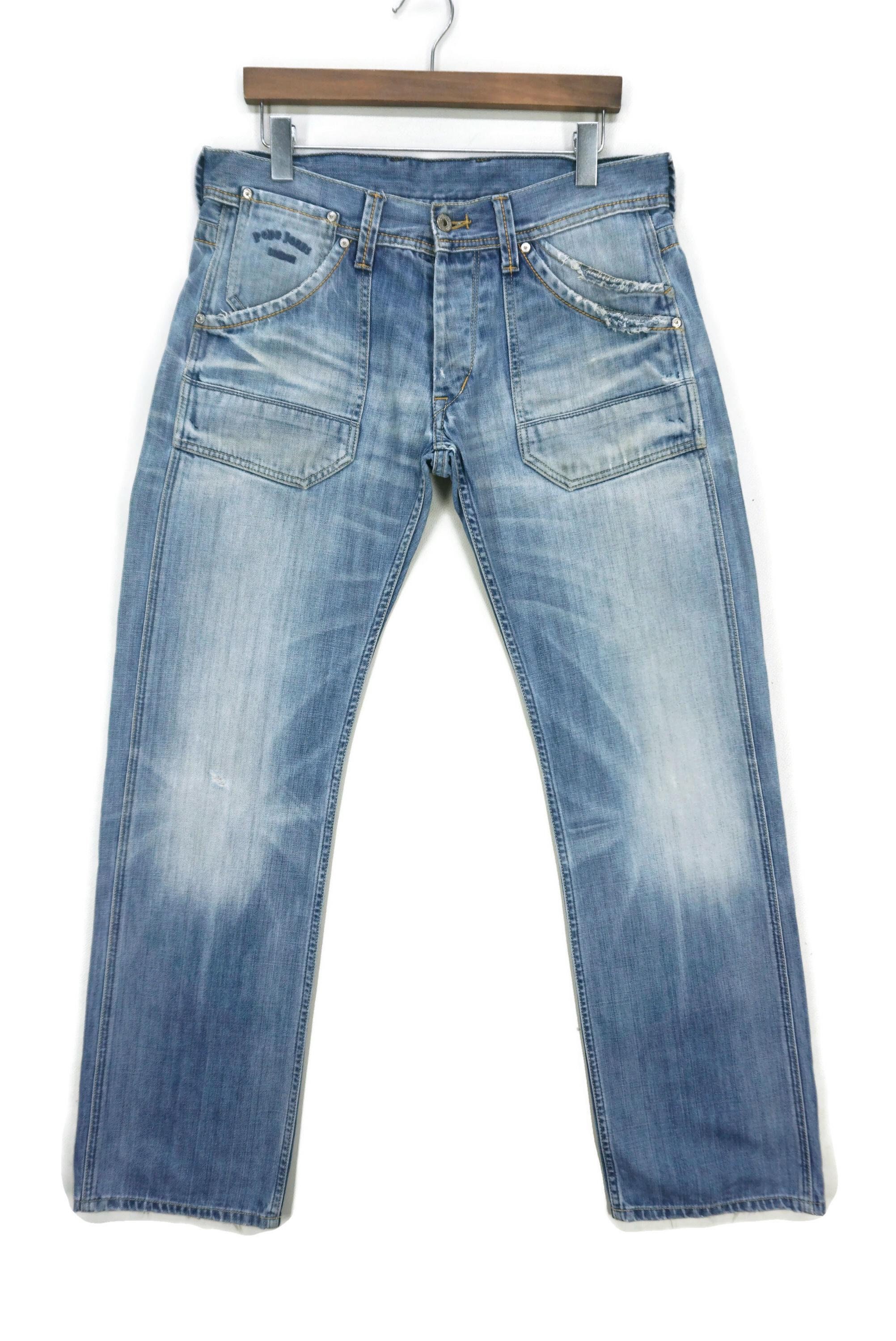 Pepe Jeans Holborn Denim Size 33 Fit W34xl34 Low-rise Baker Jeans