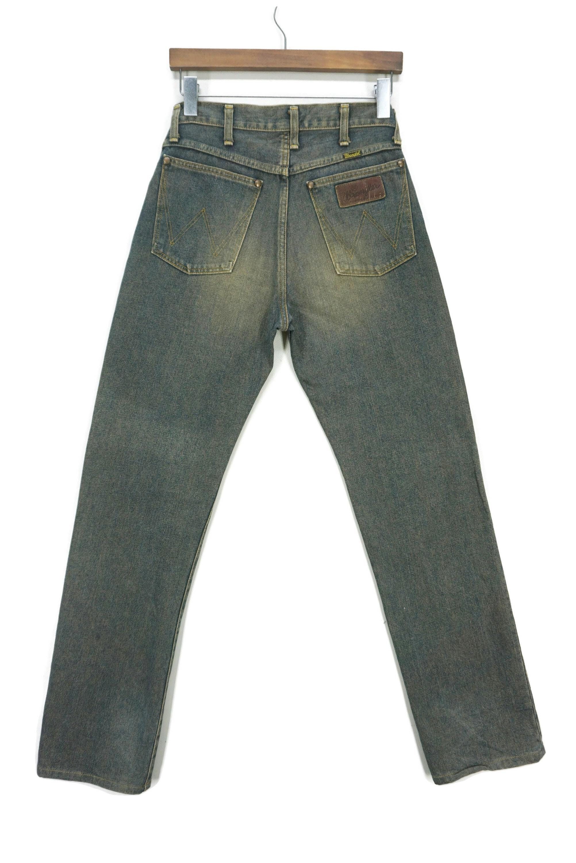 Wrangler 別注 MIYAGI HIDETAKA FLARE JEAN WRANGLER In Trance High Rise Womens Flare Jeans - VINTAGE