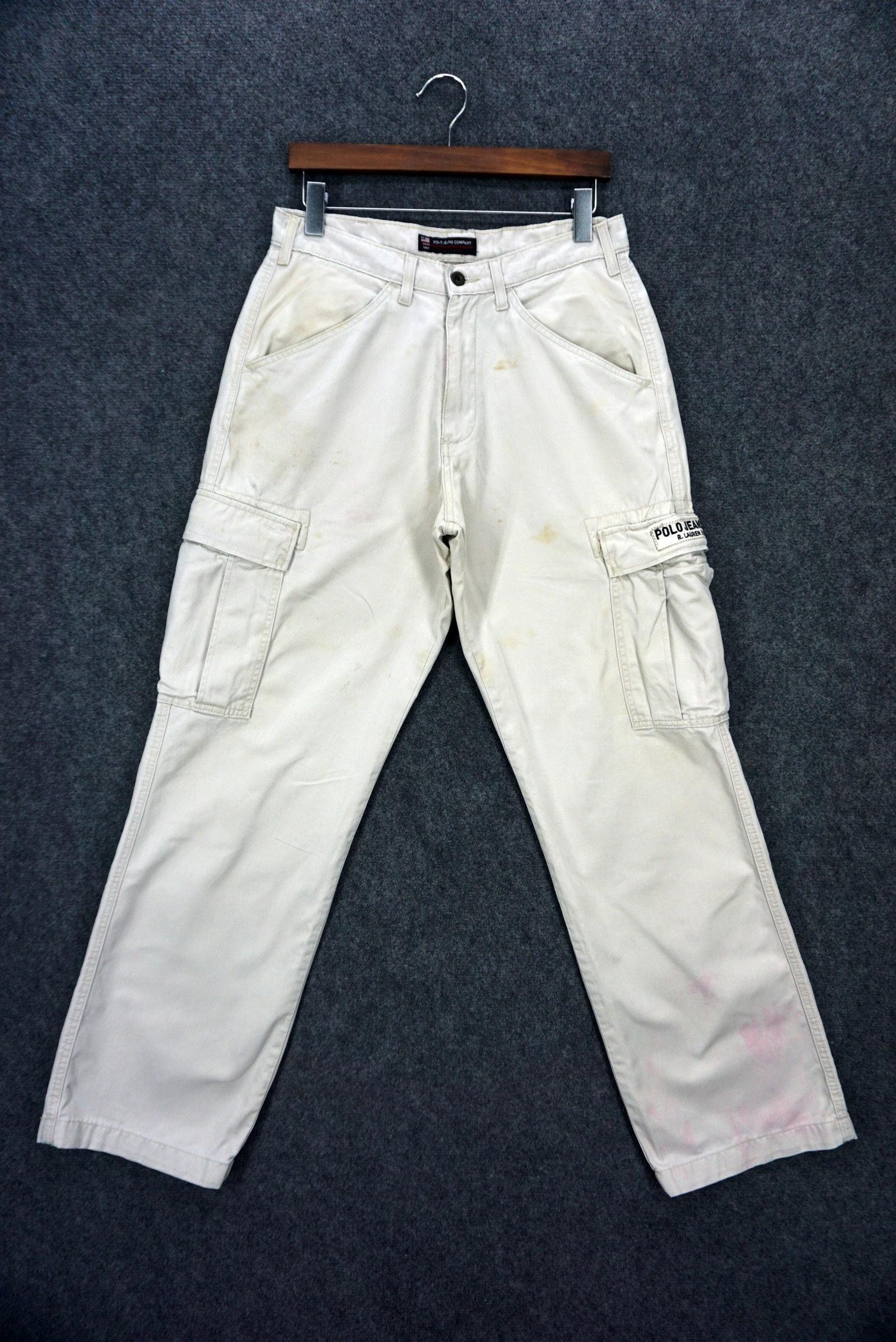 Vintage Polo Jeans Pants Size W30xl32.5 Ralph Lauren Baggy