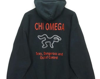 Chi Omega Murder Mystery 2004 Hanes Hoodie Sweatshirt