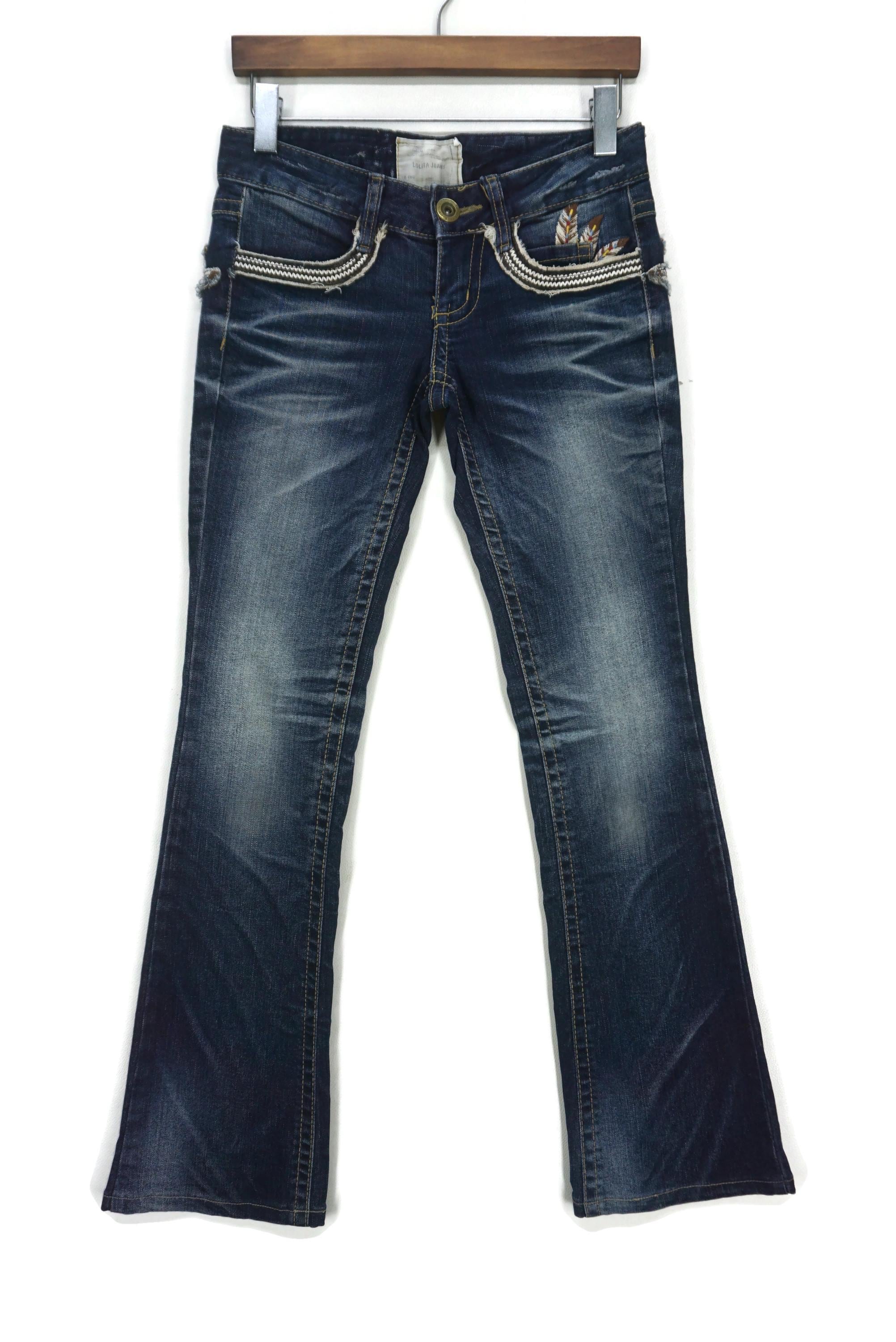 【LOLITA】AUTHENTIC DENIM SIZE29 Lolita Jeans Size 25 Fit W29 L31 Japanese Low Rise Bootcut