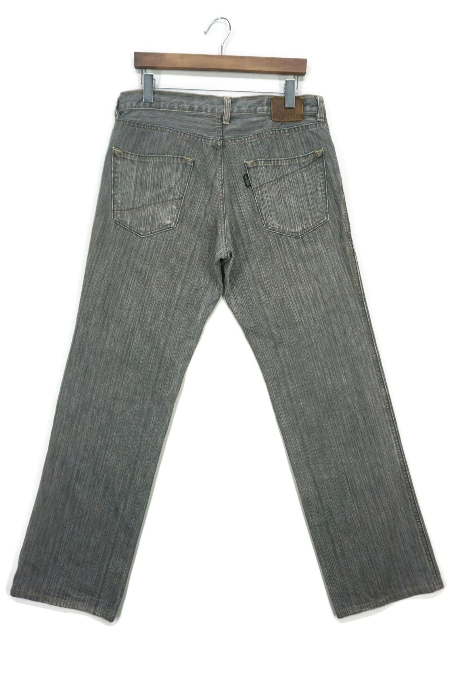 Takeo Kikuchi Jeans Made in Japan Workwear Hickory Denim Size 32