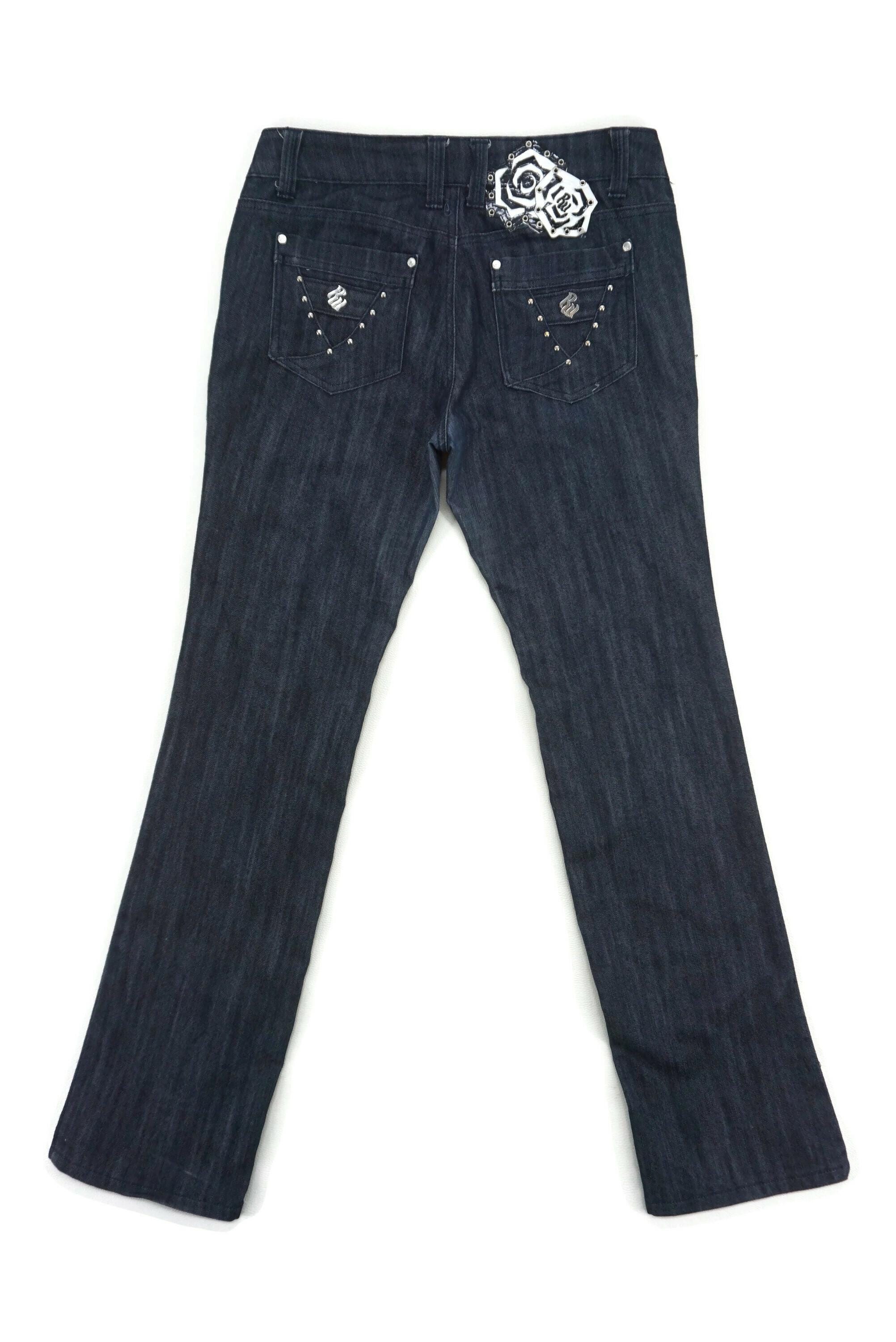 Rocawear Jeans Y2K Jay-z Hip Hop Skates Multi Zipper Low Rise