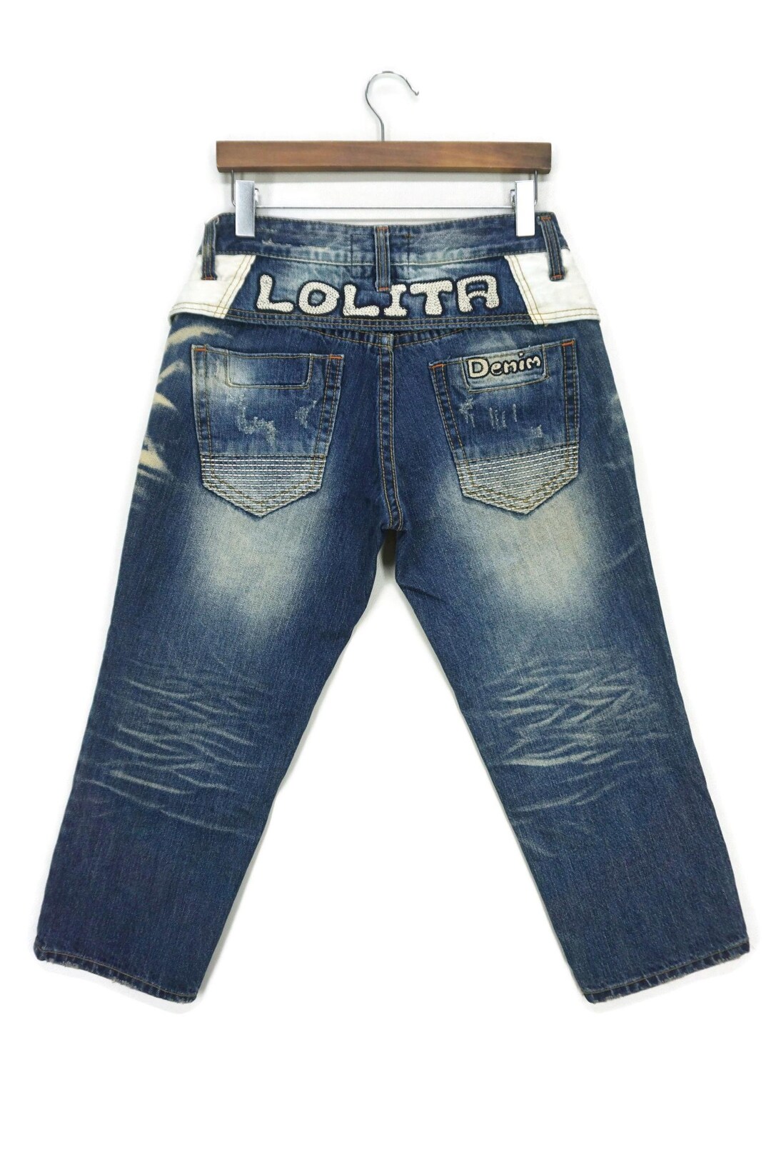 【LOLITA】AUTHENTIC DENIM SIZE29 Lolita Jeans Size 29 Fit W32 L22.5 Japanese Workwear