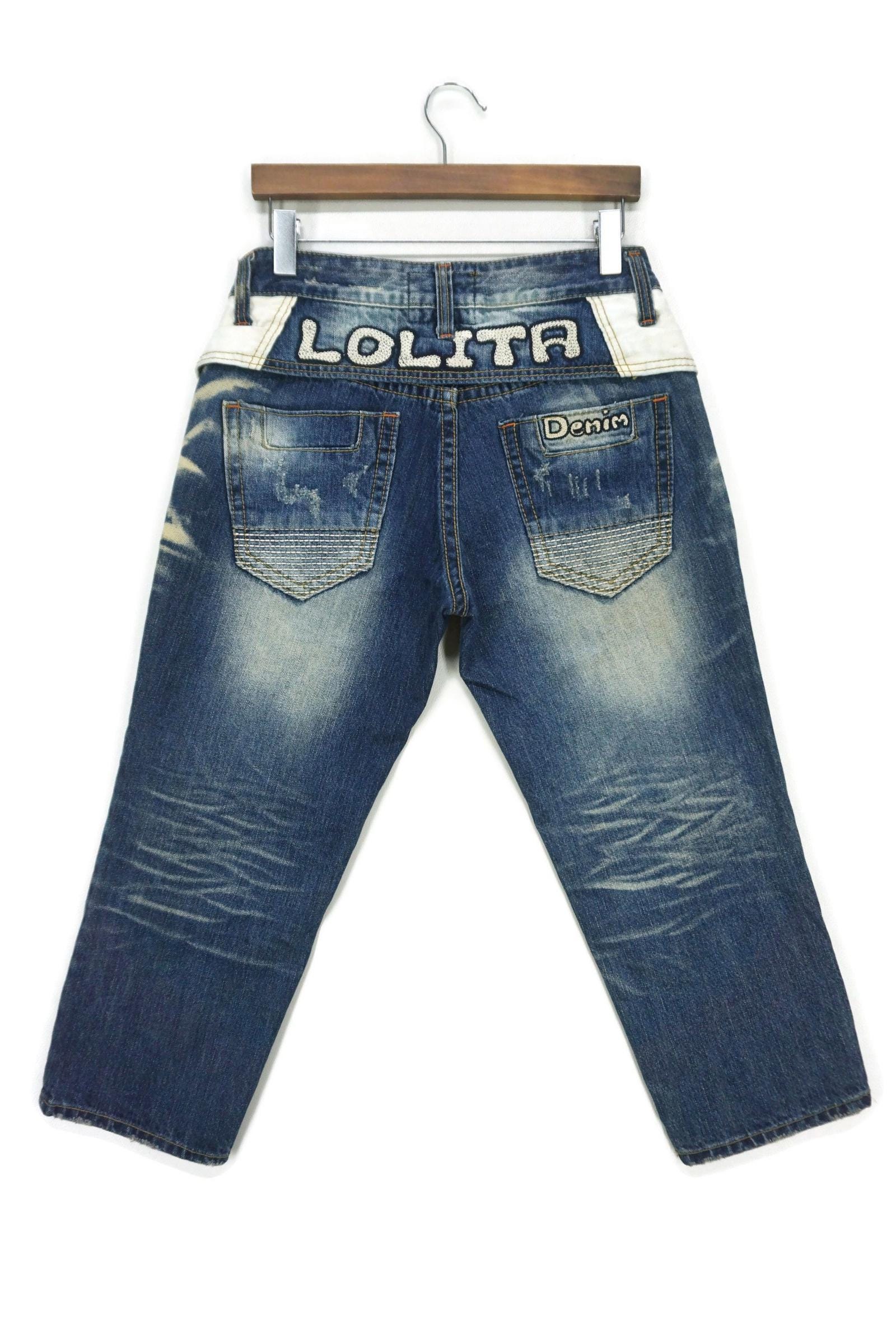 【LOLITA】AUTHENTIC DENIM SIZE29 Lolita Jeans Size 29 Fits W32xl22.5 Japanese Workwear