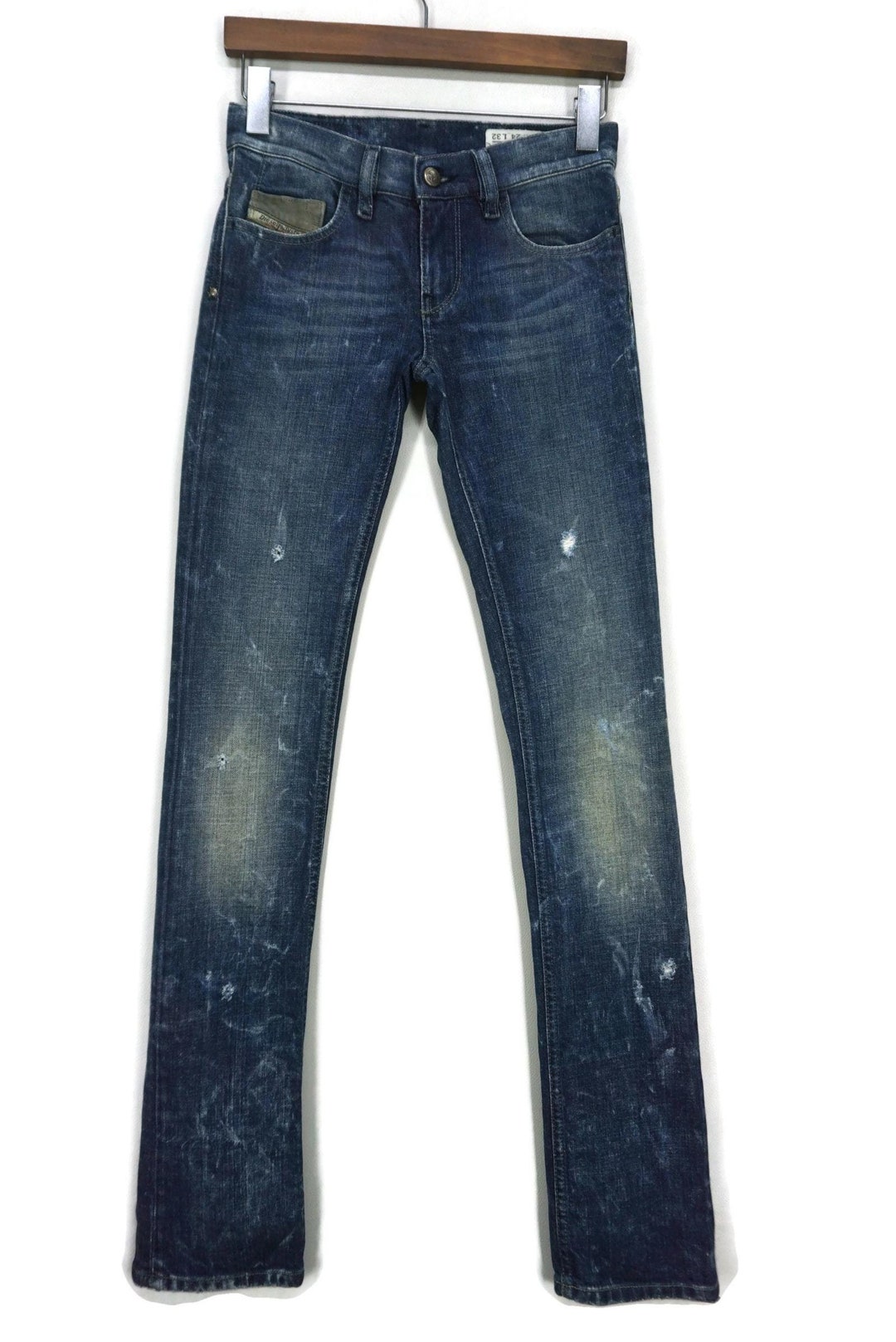 Diesel Jeans Size 24 Fits W27xl33 Made in Italy Livy Low Rise