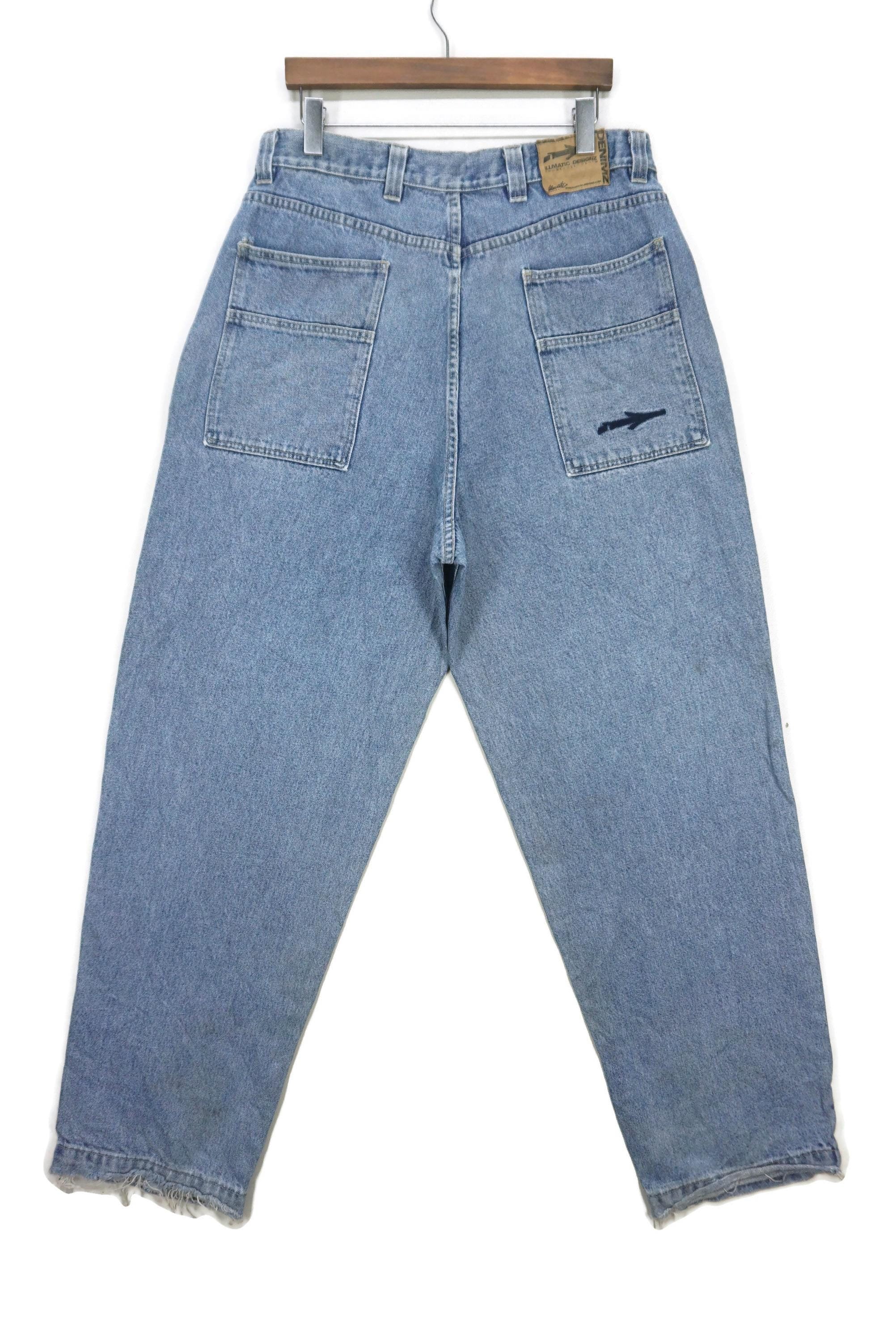 Vintage Illmatic Designz Baggy Jeans Y2K Distressed Denim Size
