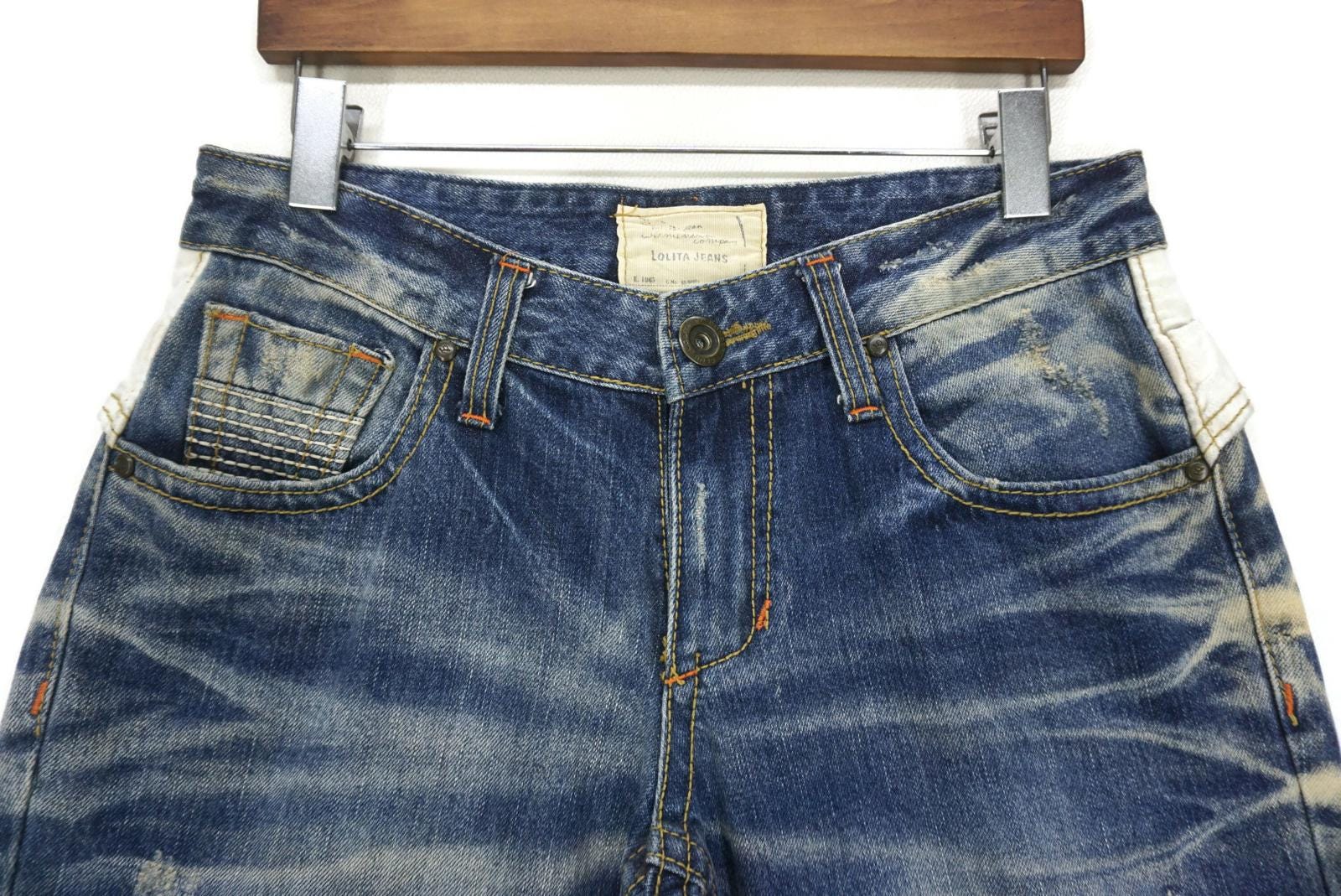 【LOLITA】AUTHENTIC DENIM SIZE29 Lolita Jeans Size 29 Fit W32 L22.5 Japanese Workwear