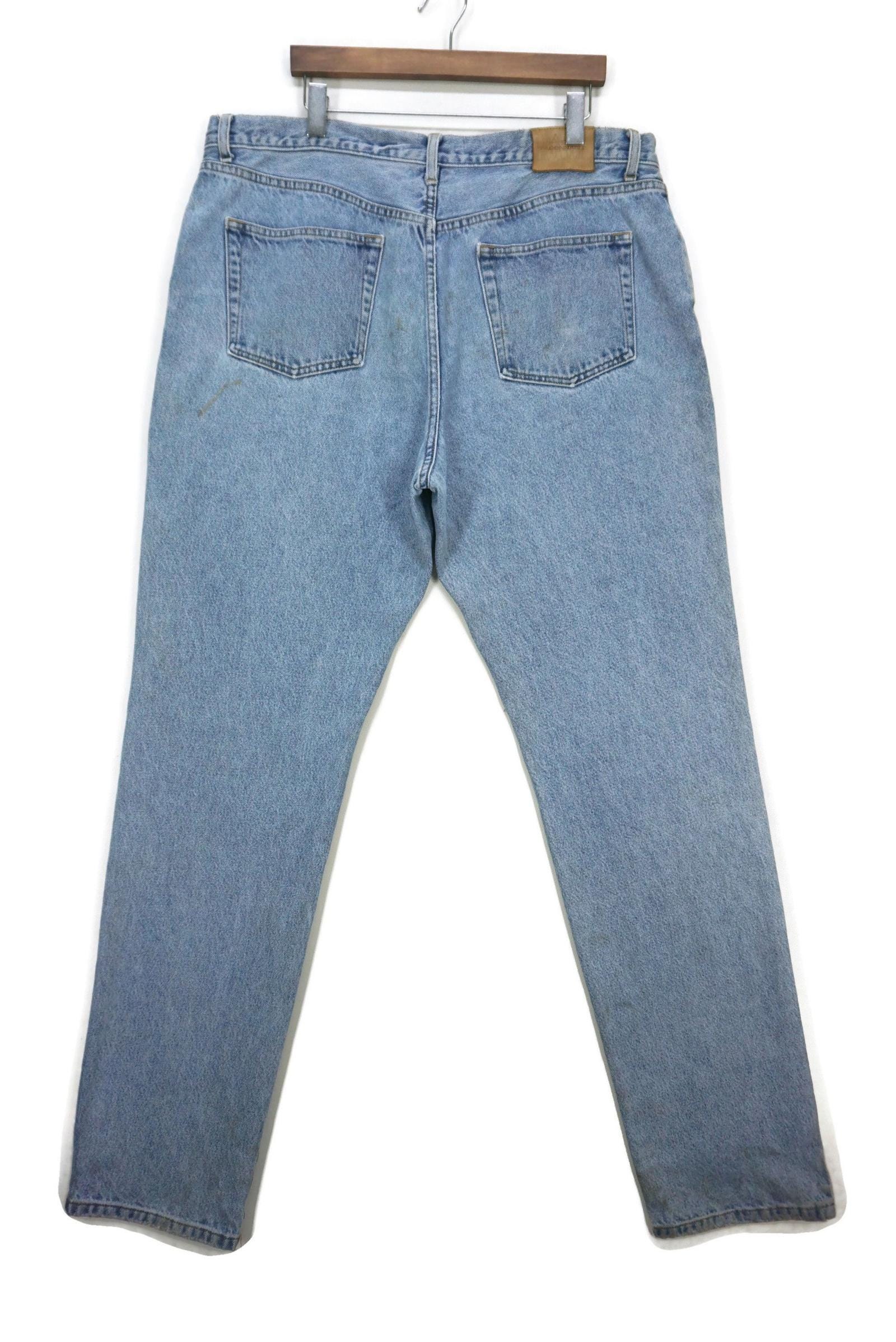 Jeans Faconnable taglia W42 L38, larghi e rilassati, in denim