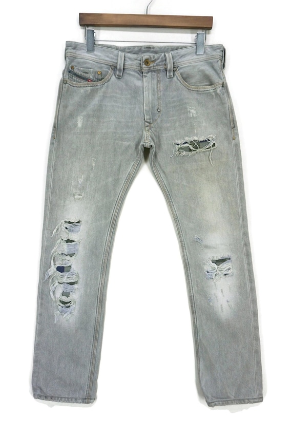 Pantalon Diesel Taille 29 Vert Kaki - Coton, Très Bon état, Occasion Léger