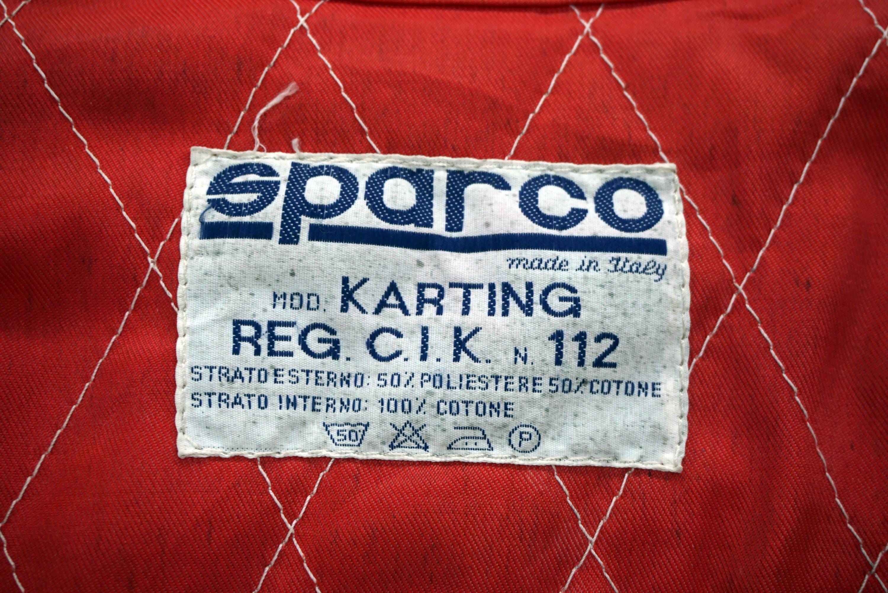 Combinaison Sparco Kartin Rouge/blanche – Made In Italy, C.I.K. N.112