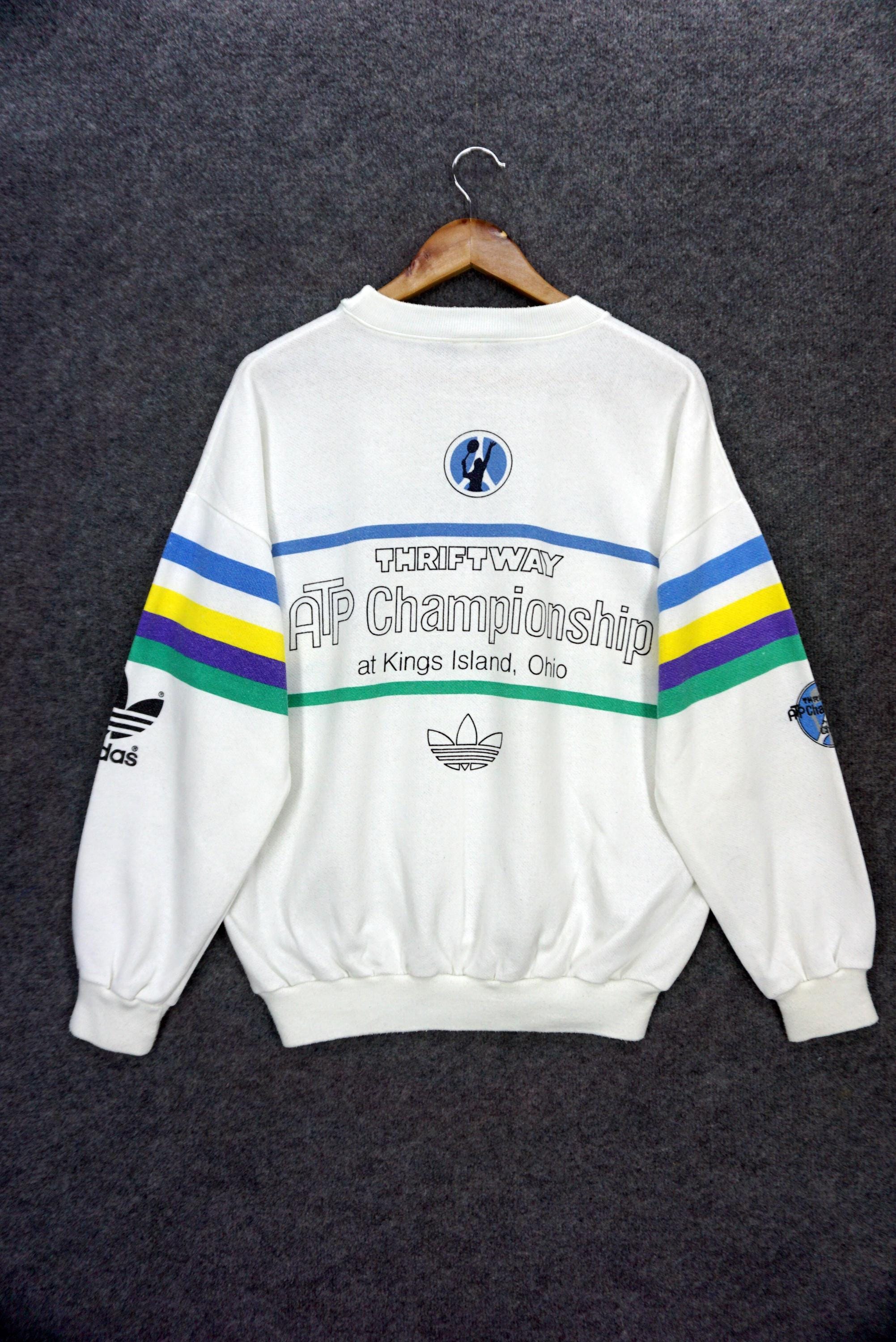 トップス knadidas made inUSA 80s ATP Vintage 80s Adidas Tennis Shirt Thriftway ATP Championship
