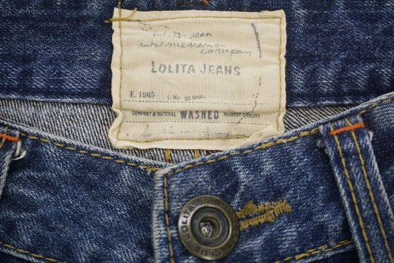 Lolita Jeans Japanese Workwear Embroidered Embellished Cropped