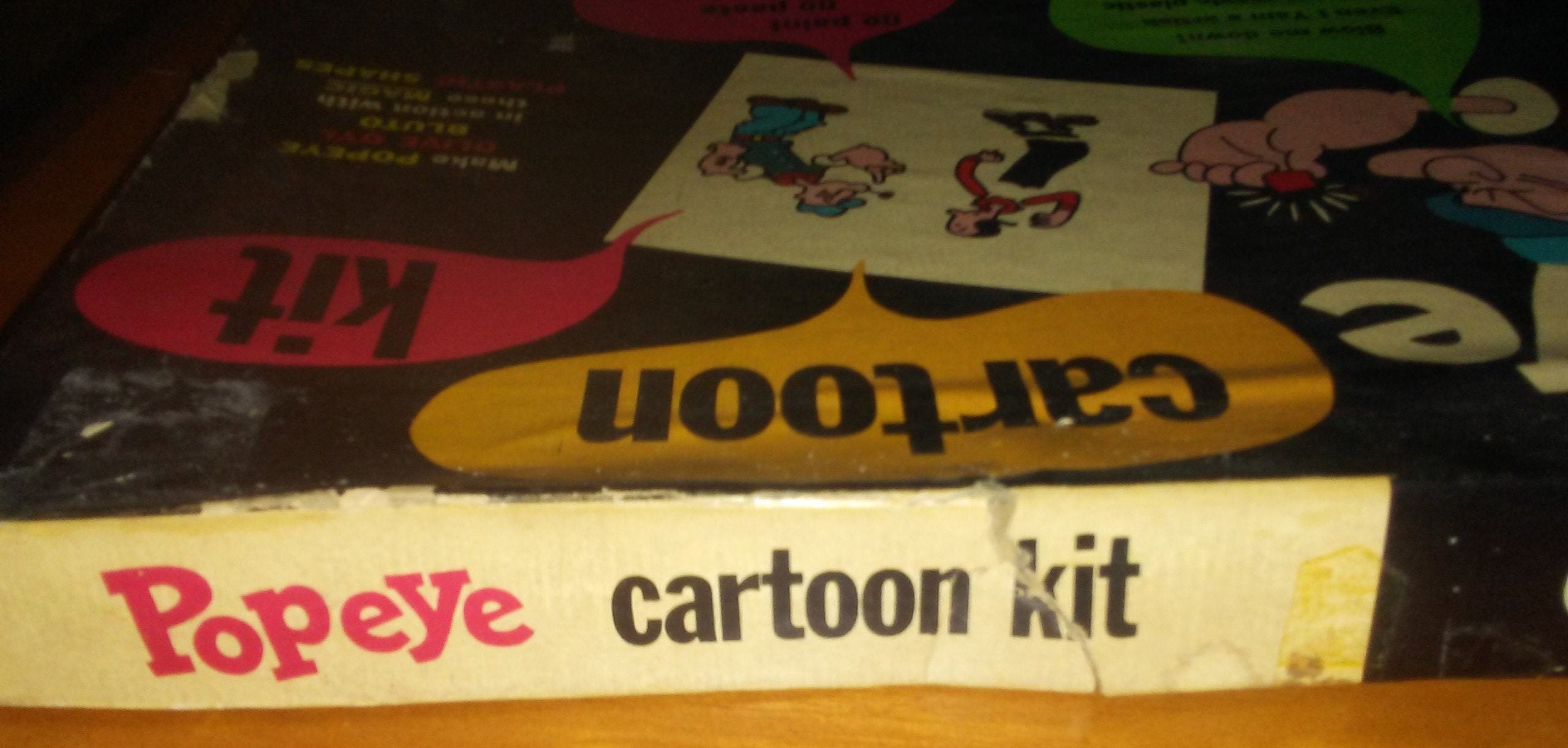 POPEYE Colorforms Set vintage 1957 Popeye Cartoon Kit King Etsy