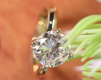 2.96ct Diamond 18Carat Yellow Gold Solitaire Ring, Engagement Ring, Diamond Ring