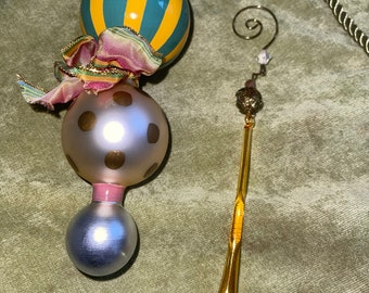 Vintage Mackenzie Childs Christmas Ornament