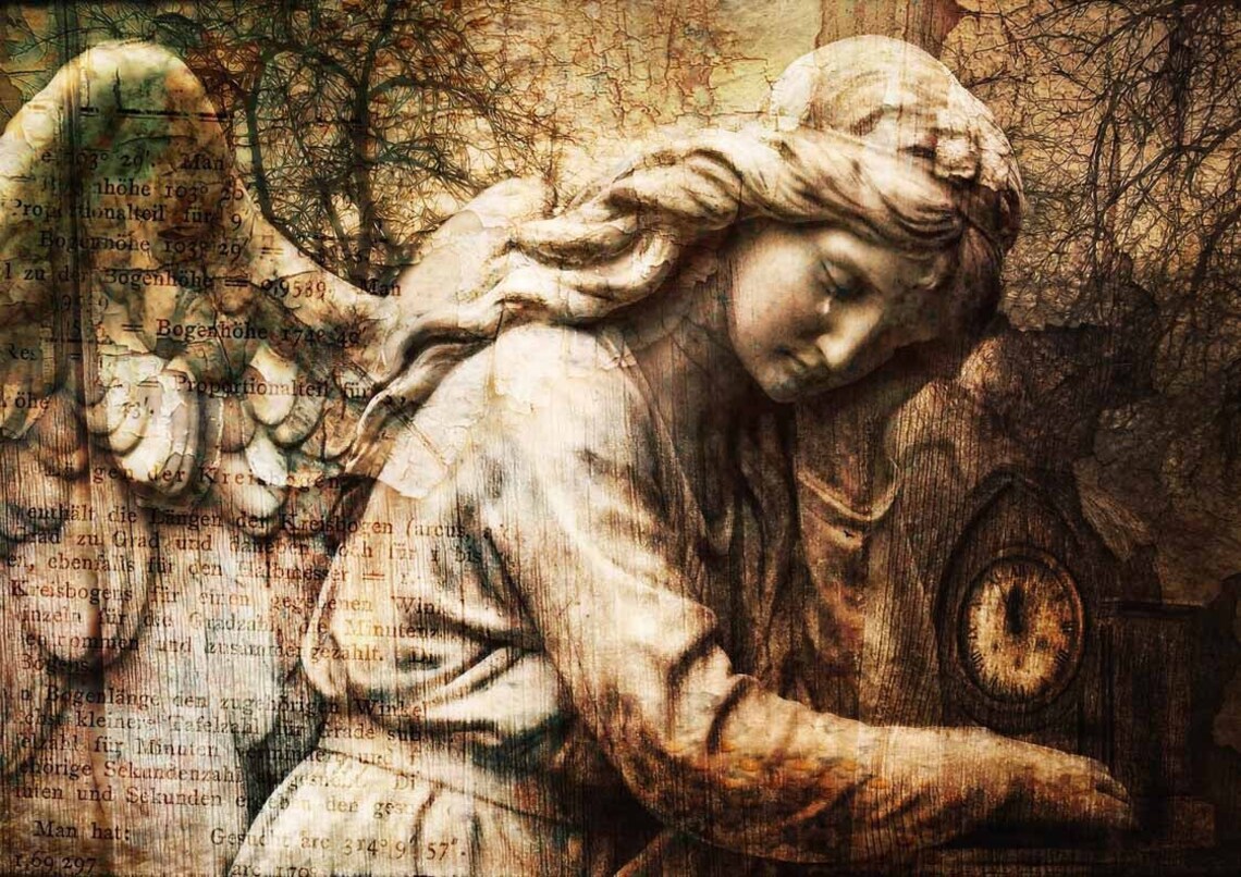 Decoupage Queen Gothic Angel A3 Decoupage Paper Gothic Etsy