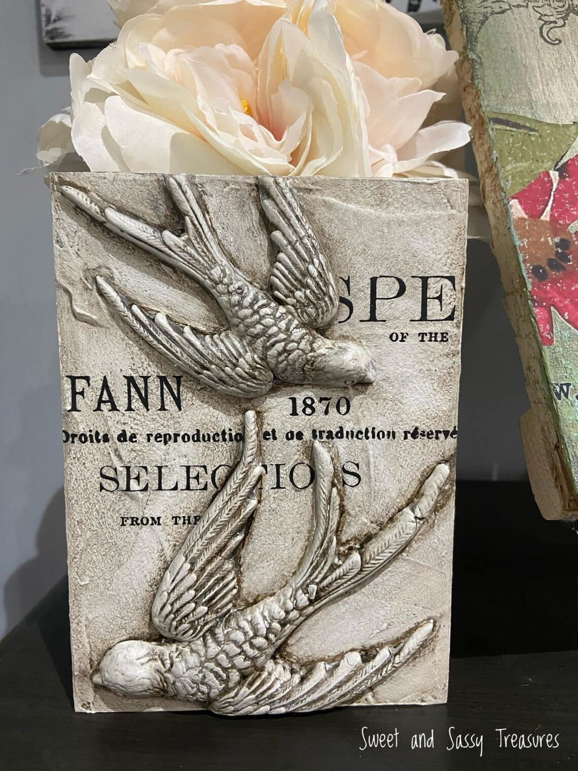 IOD Birdsong Mould Paper Clay DIY Clay Moulds Paintable | Etsy