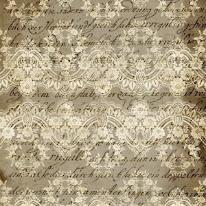 Decoupage Queen Stained Lace A3 Decoupage Paper, Furniture upcycle, Rice Paper, Floral design, Vintage decor, Grungy