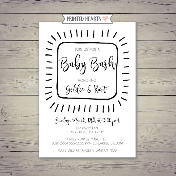 baby bash invitation
