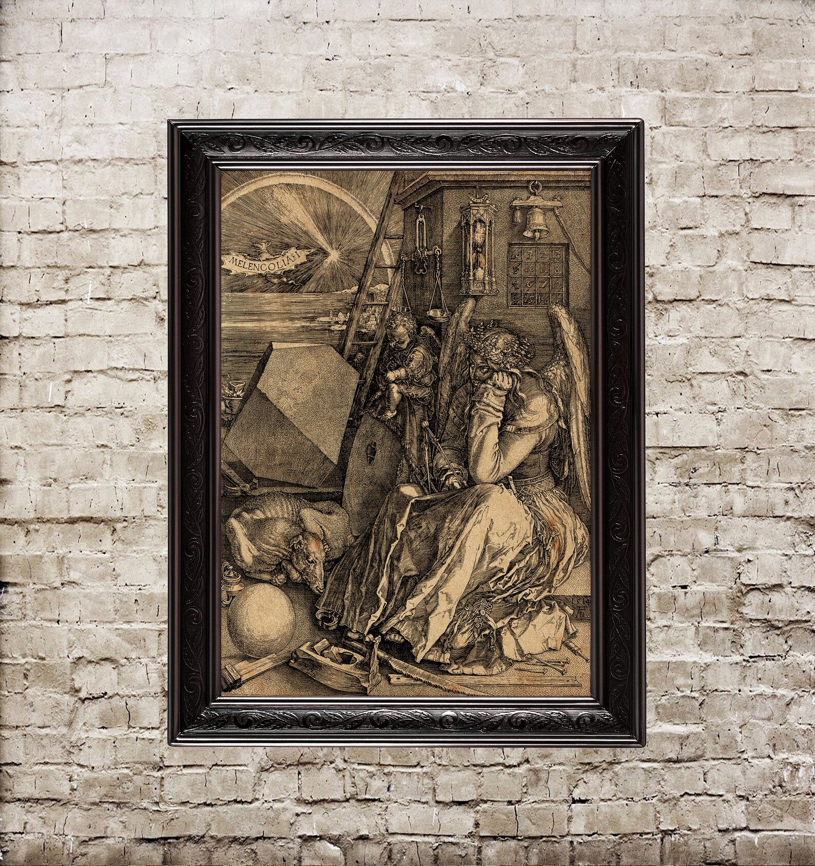 Melancholy gravure engraving Albrecht Dürer allegory | Etsy
