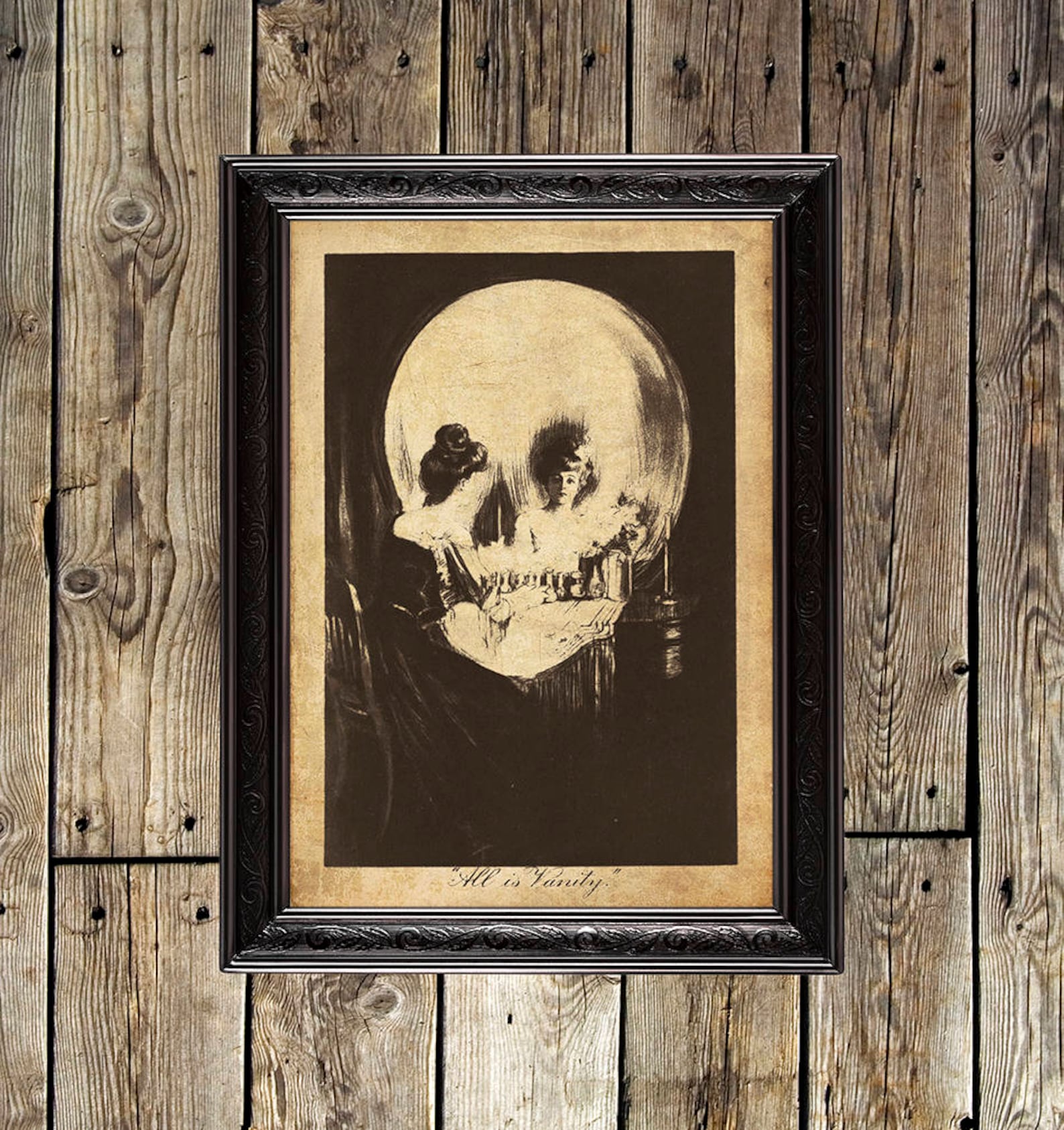 All Is Vanity Charles Allan Gilbert psychedelic psychedelic Etsy