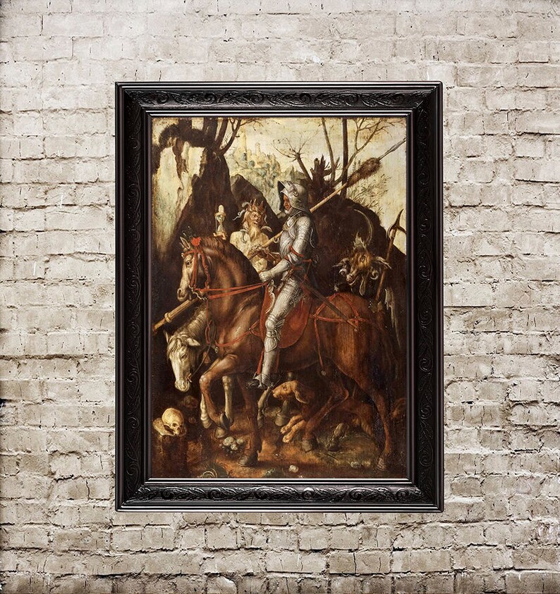 Ritter Tod Teufel Albrecht Dürer Ritter Plakat Tod Etsy