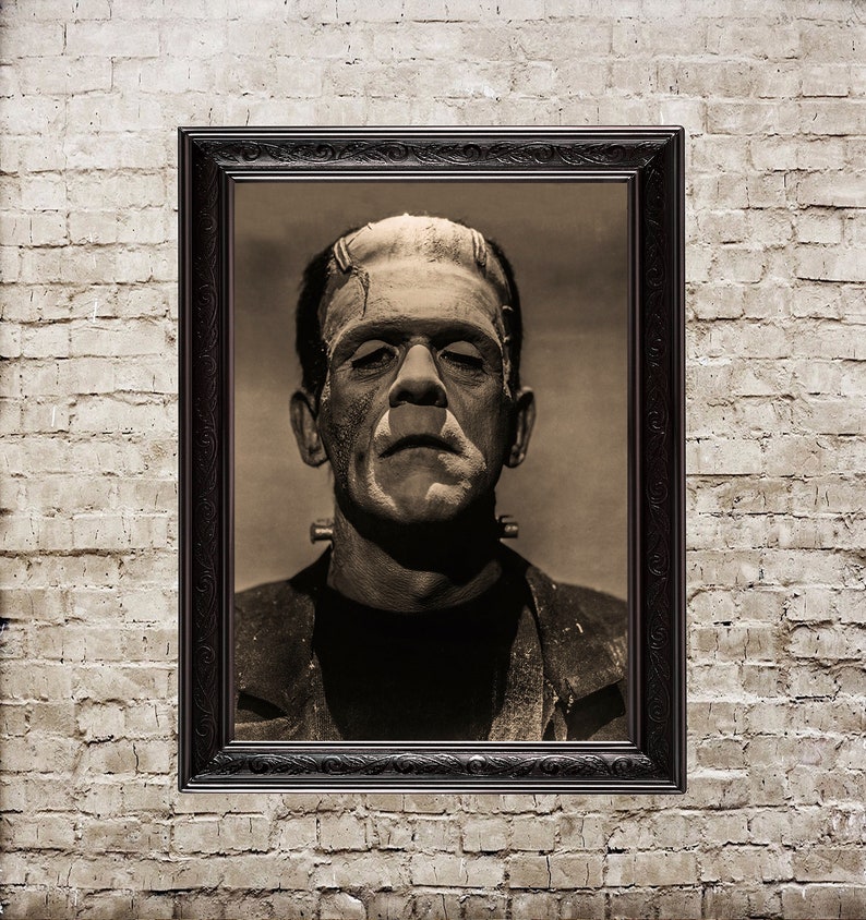 Frankenstein Boris Karloff Photo Wall Art Room Decor Movie Etsy