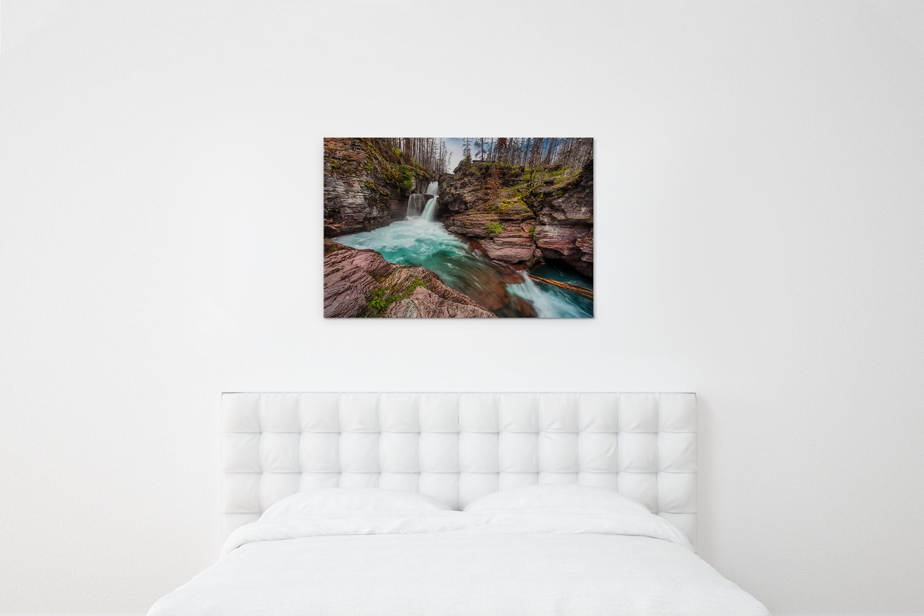 Glacier National Park Waterfall Photo St Mary Falls Photo Glacier ...
