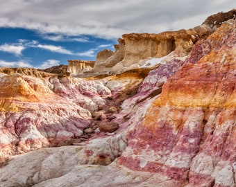 Colorado Paint Mines photo – Colorful canyon metal print – Painted cliffs acrylic photo – Colorado travel souvenir gift – Calhan CO vacation